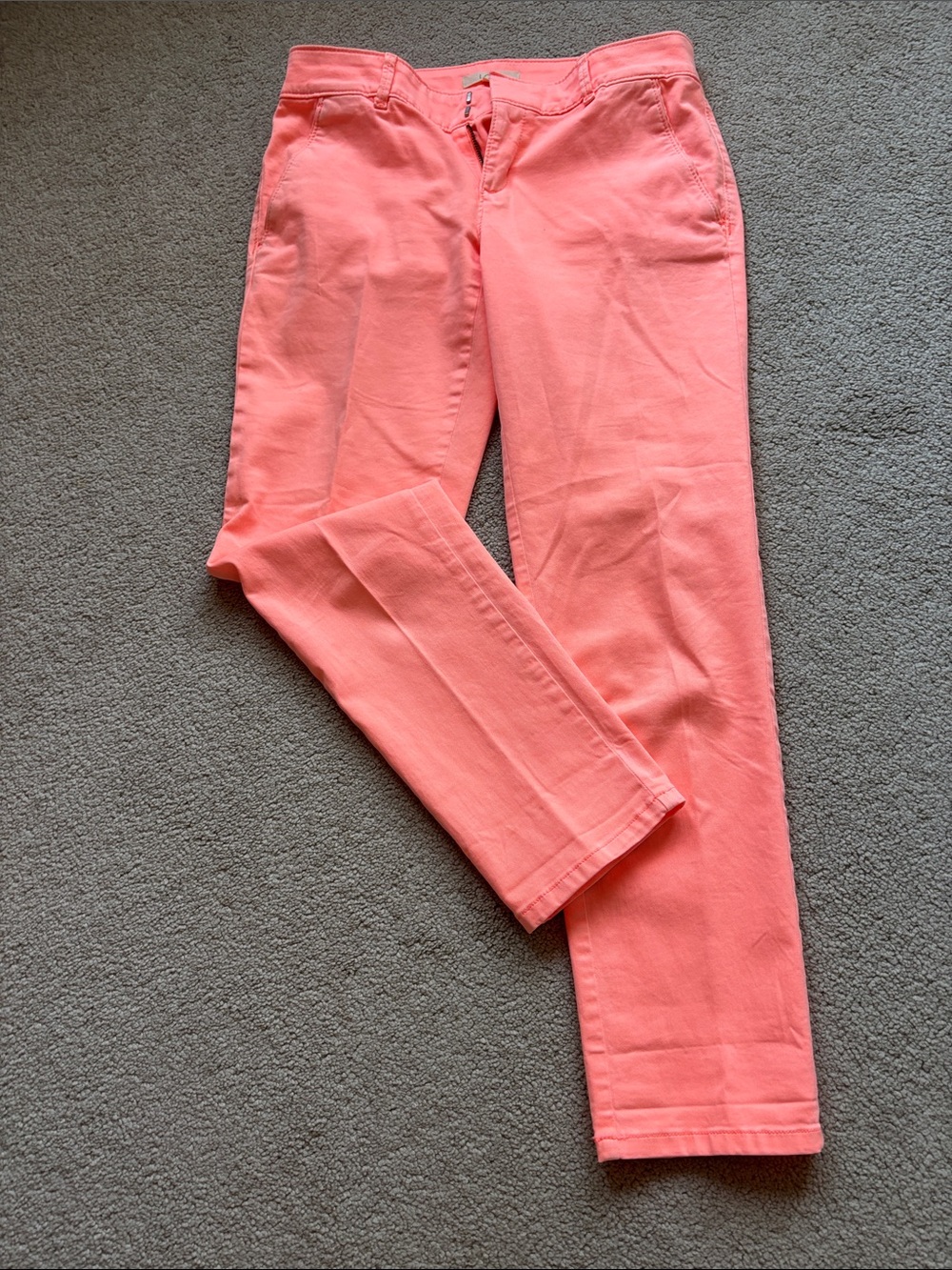 LOFT Coral Skinny Jeans